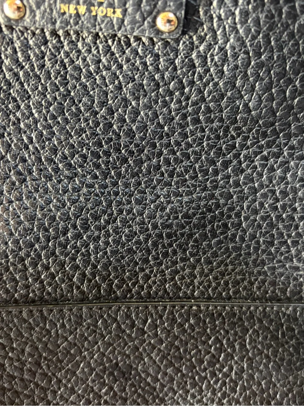 Kate Spade Bay Street Cora Black Pebbled Leather Crossbody Bag Purse